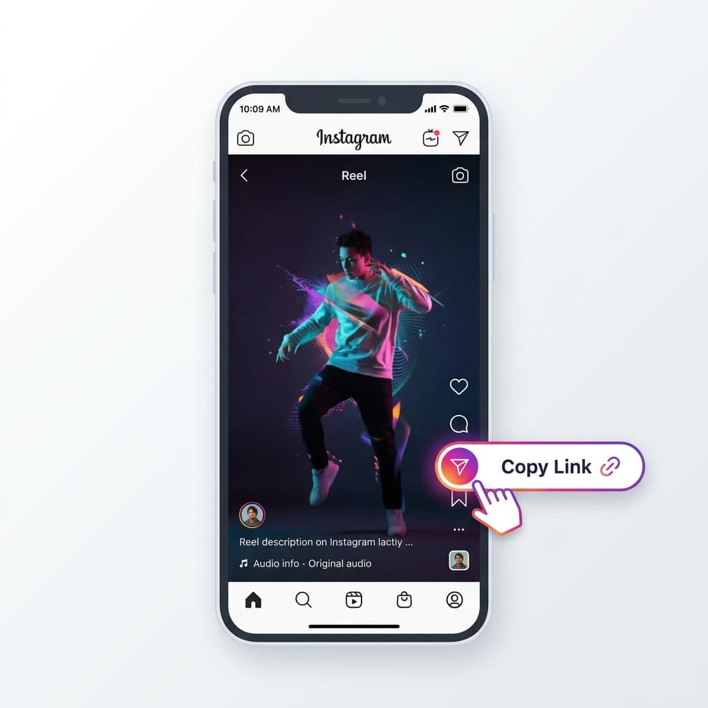 Step 1: Copy the Reel Link